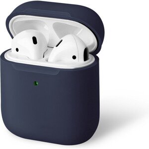 UNIQ Lino Hybrid Liquid silikónové púzdro AirPods modré