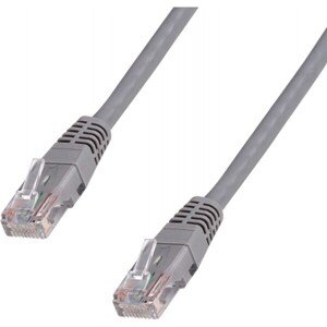 DATACOM Patchkábel 3m UTP Cat5e RJ45 sivý