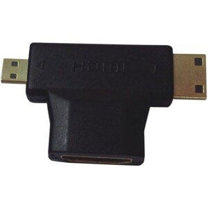 PremiumCord adaptér HDMI na mini HDMI typ C a micro HDMI typ D