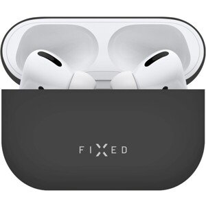 FIXED Silky ultratenké silikónové puzdro Apple Airpods Pro čierne