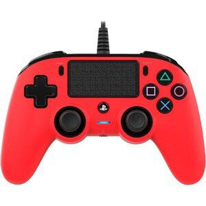 Herný ovládač Nacon Compact Controller červený (PS4/PC)