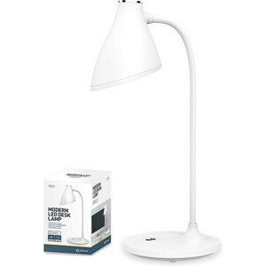 Platinet PDL6730 LED stolná lampa 5W USB nabíjacia biela