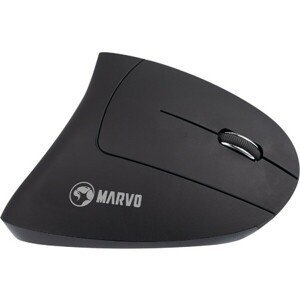 Marvo Myš M706W, 1600DPI, 2.4 [GHz], optická, 6tl., bezdrôtová, čierna, vstavaná batéria, podsvieten