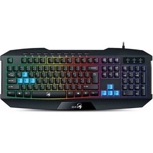 GENIUS GX GAMING Scorpion K215/ Herná drôtová klávesnica/ podsvietená/ USB/ čierna/ CZ+SK layout