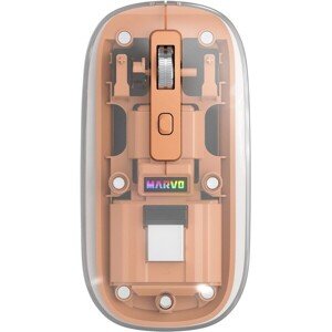 Myš bezdrôtová, Marvo PRISM B10 Orange, oranžová, optická, 1600DPI