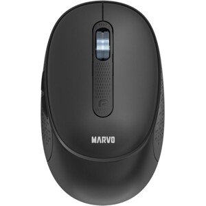 Myš bezdrôtová, Marvo WM111 BK, čierna, optika, 1600DPI