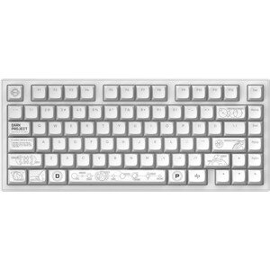 Dark Project ALU81A Terra Nostra mechanická mechanická klávesnica (ANSI) biela