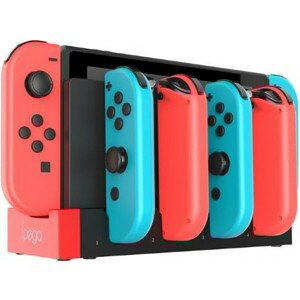 iPega 9186 Charger Dock pre N-Switch a Joy-con čierny/červený