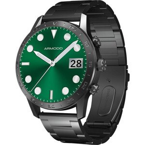 ARMODD Silentwatch 4 Pro čierna s kovovým remienkom + silikónový remienok