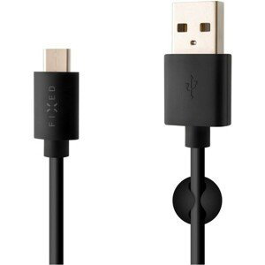 FIXED Rapid Charge dátový a nabíjací kábel USB-C, 3A čierny
