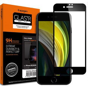 Spigen Glass FC HD tvrdené sklo iPhone SE (2022/2020)/8/7 čierne