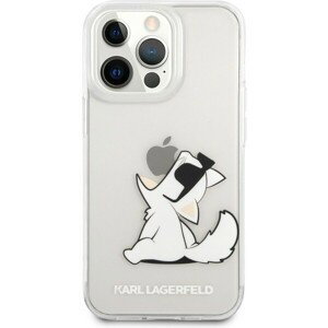 Karl Lagerfeld PC/TPU Chúpette Eat kryt iPhone 14 Pro číry