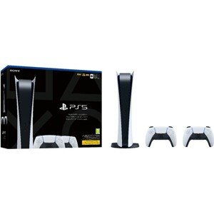 PlayStation 5 Digital + DualSense Controller biely