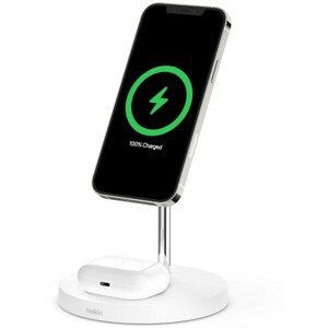 Belkin BOOST CHARGE PRE 2v1 nabíjací stojan 15W biely