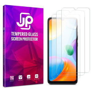 JP Long Pack Tvrdených skiel, 3 sklá na telefón, Xiaomi Redmi 10C