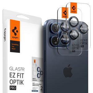 Spigen Optik.TR Ez Fit ochrana fotoaparátu, 2 kusy, iPhone 14 Pro / 14 Pro Max / 15 Pro / 15 Pro Max, modrá