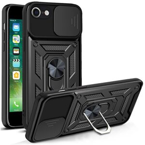 Techsuit CamShield, iPhone 7 / 8 / SE / SE 2020 / SE 2022, čierny