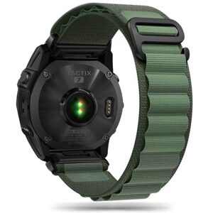 Tech-Protect Nylon PRO opasok, Garmin Fenix 3 / 5X / 3HR / 5X Plus / 6X / 6X Pro / 7X, zelený