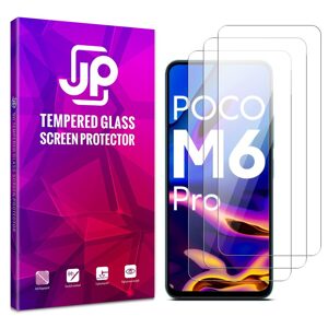 JP Long Pack Tvrdených skiel, 3 sklá na telefón, Xiaomi Poco M6 Pro