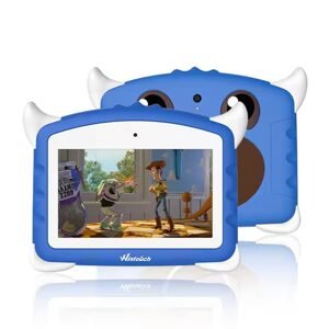 Wintouch K702 tabliet pre deti s hrami, Android, duálny fotoaparát, modrý