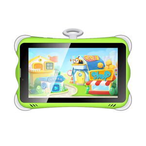 Wintouch K712 tabliet pre deti s hrami, Android, duálny fotoaparát, zelený