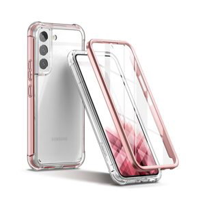 Suritch 360 Clear obal Samsung Galaxy S22, ružový