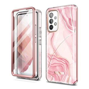 Suritch 360 Marble obal Samsung Galaxy A53, ružový