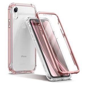Suritch 360 Clear obal iPhone XR, ružový