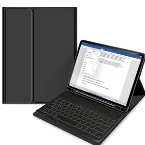 JP Tab Keyboard púzdro s klávesnicou, touchpadom a myšou na tablet, iPad 10.2, 2019 / 2020 / 2021 (iPad 7 / 8 / 9), čierne