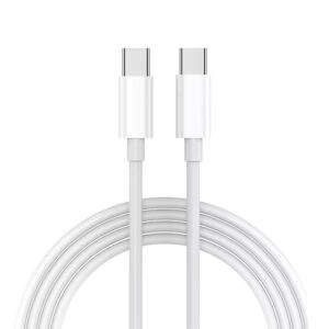 JP kábel USB-C na USB-C, PD60W, QC 4.0, 3A, 480Mb/s, biely, 1,2 metre