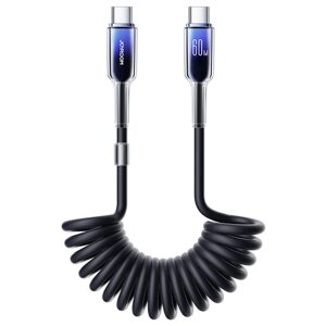 Joyroom S-A43 kábel USB-C - USB-C, 60 W, 1,5 m, čierny