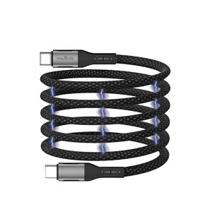 Maxlife magnetický kábel MXUC-11 USB-C - USB-C 1,0 m 100W, čierny