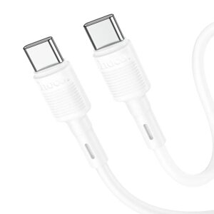 Hoco X83 kábel USB-C - USB-C, PD 3A 60W, 1 m, biely