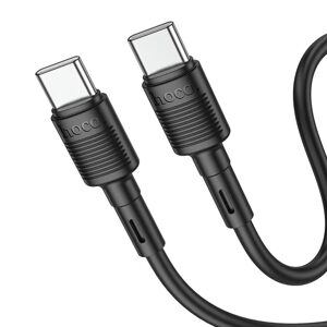 Hoco X83 kábel USB-C na USB-C, PD 3A 60W, 1 m, čierny