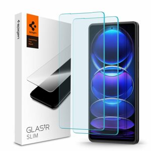 Spigen Glas.Tr Slim Tvrdené sklo 2 kusy, Xiaomi Redmi Note 12 Pro 5G / 12 Pro Plus 5G / Poco X5 Pro 5G