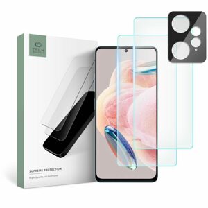 Tech-Protect Supreme set, 2 tvrdené sklá + sklo na šošovku, Xiaomi Redmi Note 12 4G / LTE