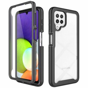 Techsuit Defense360 Pro + Ochranná fólia, Samsung Galaxy A22 4G, čierny