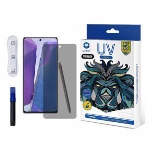 Lito 3D UV Tvrdené sklo, Samsung Galaxy Note 20 Ultra / Note 20 Ultra 5G, Privacy