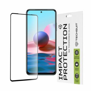 Techsuit 111D Tvrdené sklo, Xiaomi Redmi Note 10 4G / Note 10S / Poco M5s, čierne