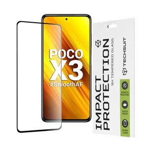 Techsuit 111D Tvrdené sklo, Xiaomi Poco X3 / Poco X3 NFC / Poco X3 Pro, čierne