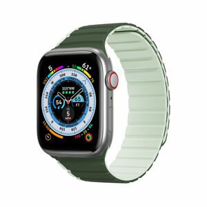 Dux Ducis Magnetický remienok Apple Watch 1 / 2 / 3 / 4 / 5 / 6 / 7 / 8 / SE / Ultra (42, 44, 45, 49 mm) (verzia LD), zelený