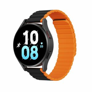 Dux Ducis Univerzálny magnetický remienok, Samsung Galaxy Watch 6 Pro / 6 / 6 Classic / 5 Pro / 5 / 5 Classic (20mm LD Version), čierno oranžový