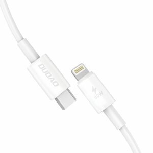 Dudao USB-C- Lightning, 30W, PD, 1m, biely
