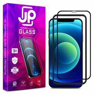 JP 3D sklo s inštalačným rámom, iPhone X / XS, čierne