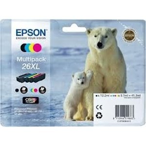 Zásobníky Epson 26XL, C13T26364010 - originálny (Čierna a Farebné)