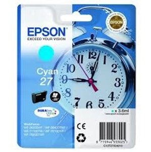 Zásobník Epson 27, C13T27024012 - originálny (Azúrový)