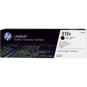 Toner HP 312X, HP CF380XD, dvoubalení - originálny (2x Čierny)