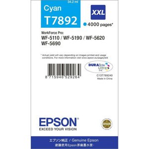 Epson T7892 XXL, C13T789240 (Azúrová).cz - originál