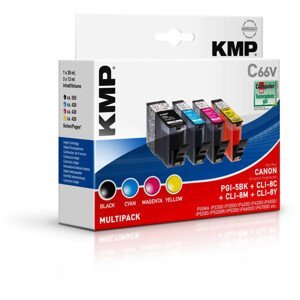 KMP Cartridge Canon CLI-8 + PGI-5,  - kompatibilné (Čierna + 3x Farby)