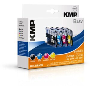 KMP Cartridge Brother LC-223 multipack,  - kompatibilna (Čierna + 3x Farby) - originál